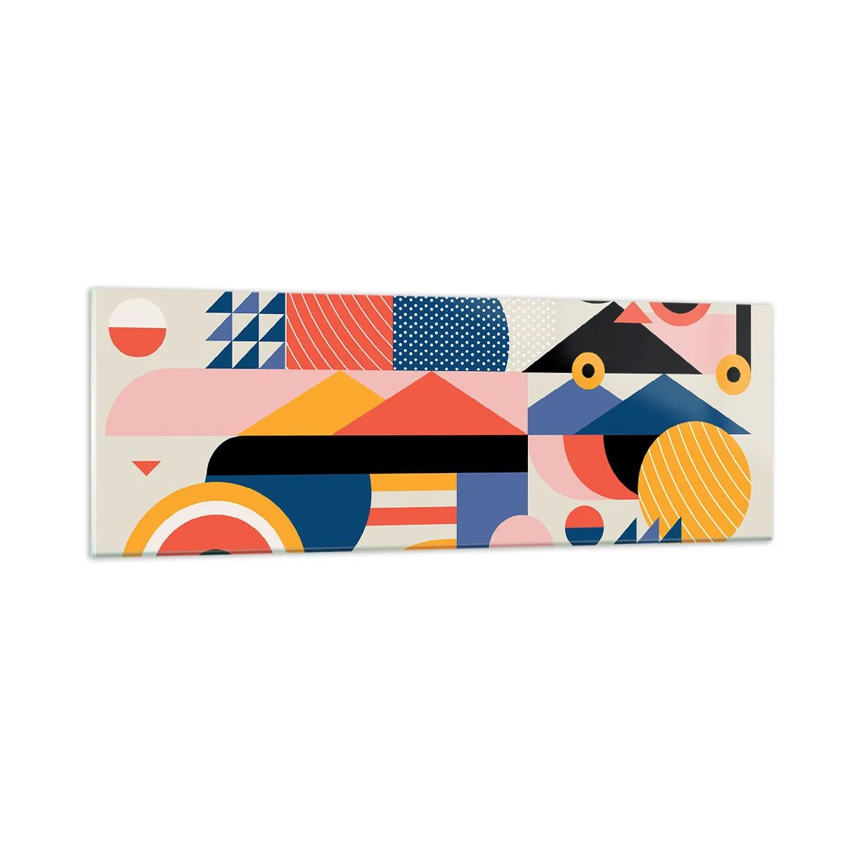 Impression sur verre - Image sur verre - Composition : jouer - 90x30 cm