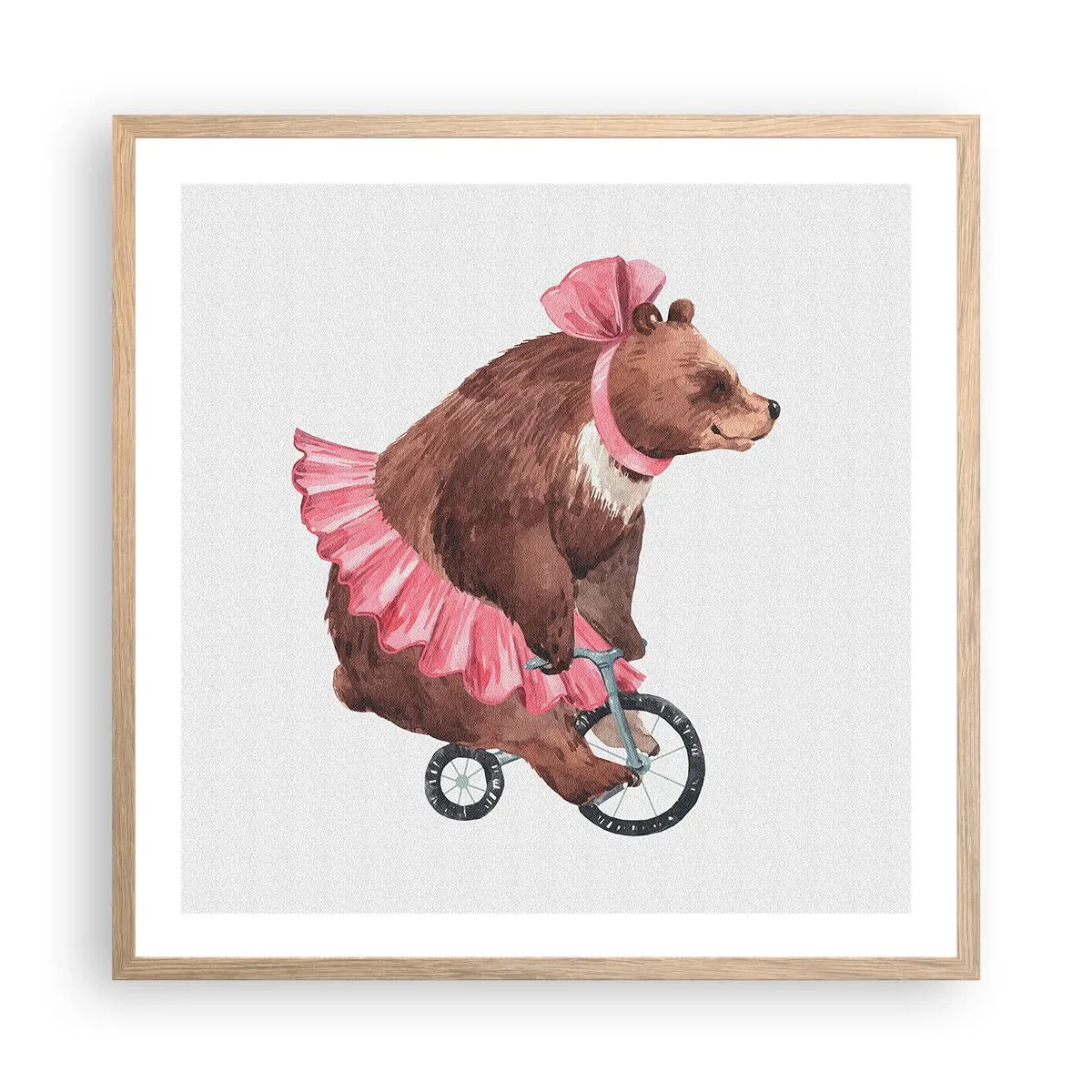 Affiche dans un chêne clair - Poster - Quel cirque ! - 60x60 cm