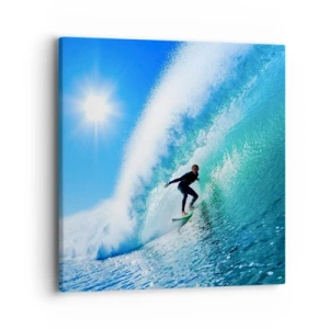 Impression sur toile - Image sur toile - A travers le grand ciel bleu - 40x40 cm