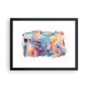 Affiche dans un cadre noir - Poster - Un désordre coloré - 40x30 cm