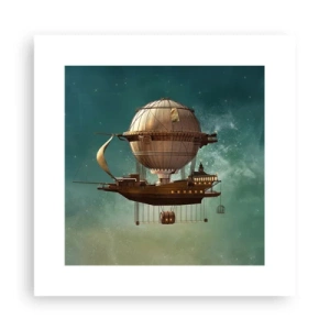 Affiche - Poster - Jules Verne vous salue - 30x30 cm