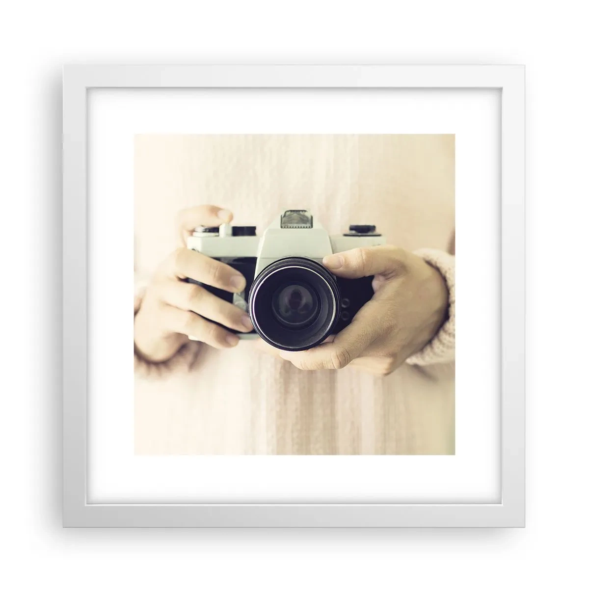 Affiche dans un cadre blanc - Poster - Pour voir plus ... - 30x30 cm