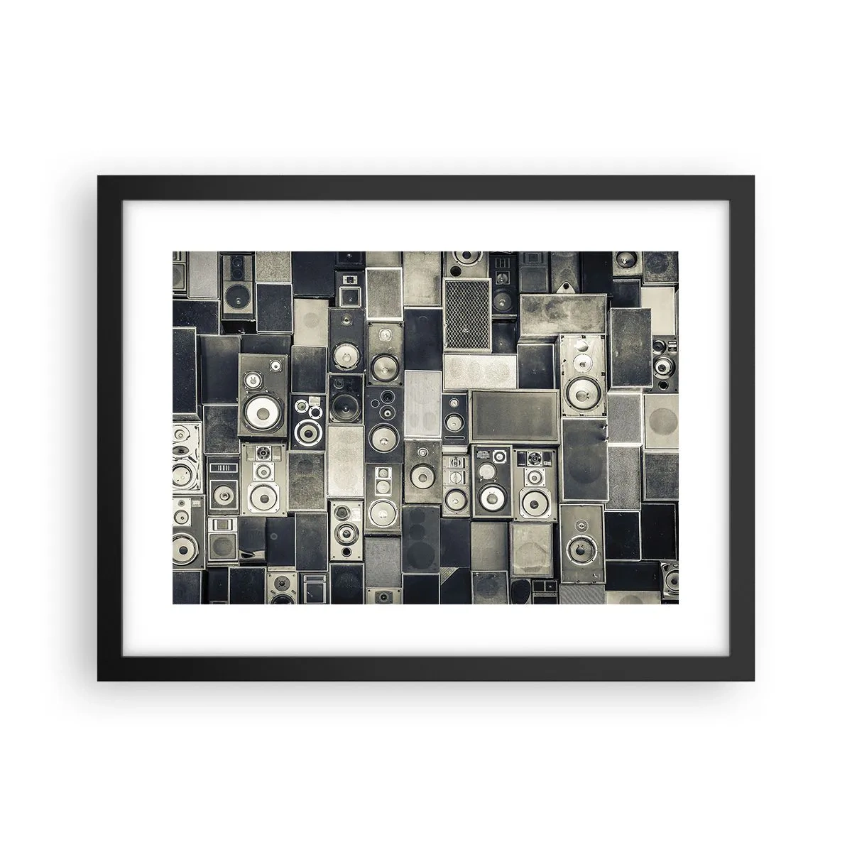 Affiche dans un cadre noir - Poster - Tout va bien - 40x30 cm