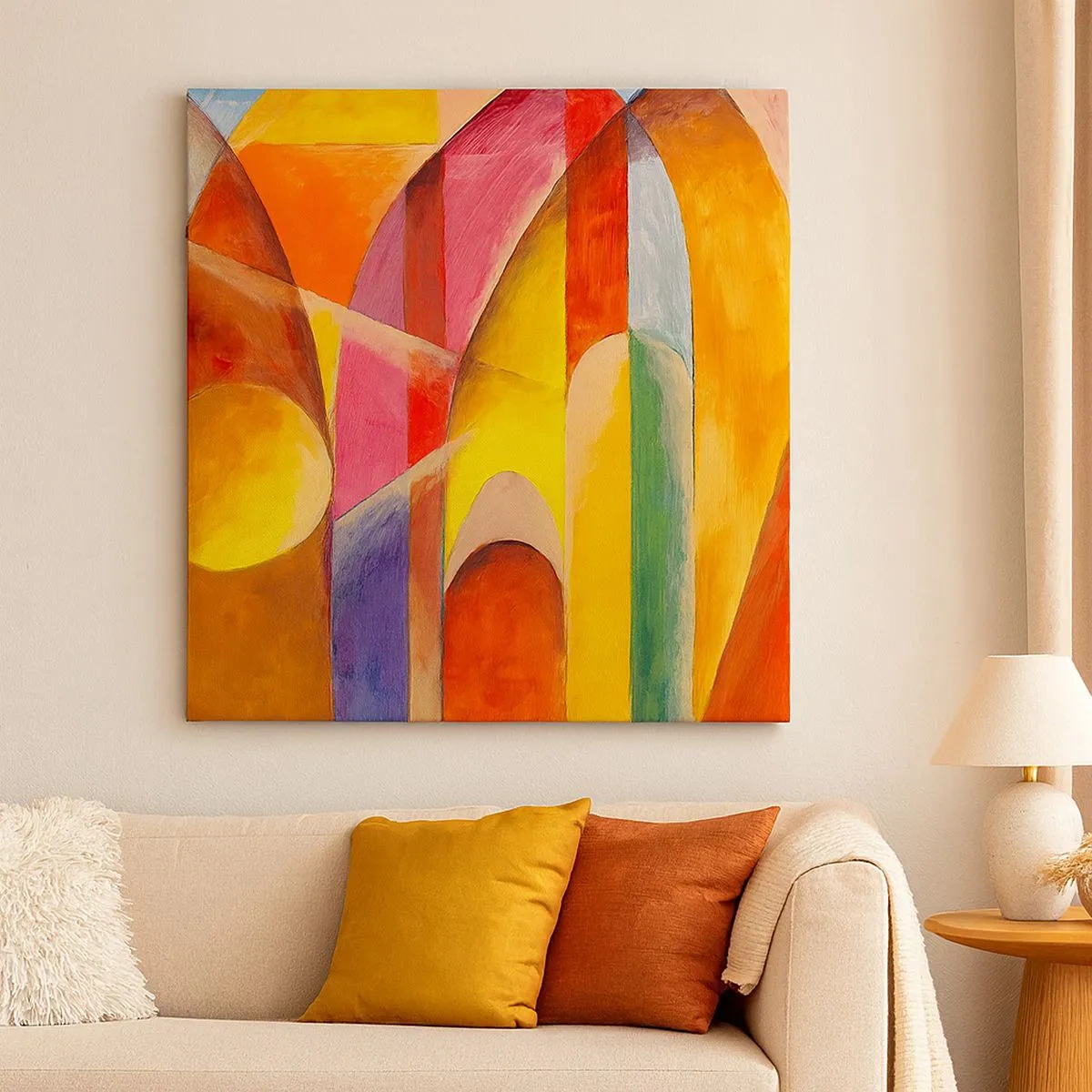 Impression sur toile - Image sur toile - Cathédrale du soleil - 30x30 cm