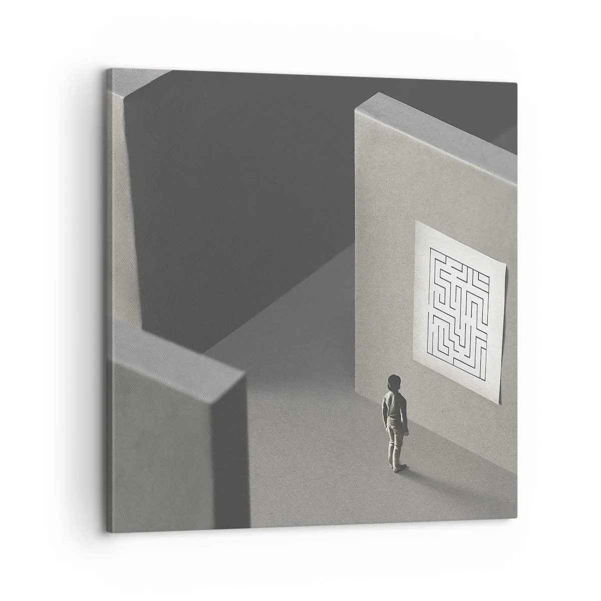 Impression sur toile - Image sur toile - Mais où suis-je? - 60x60 cm