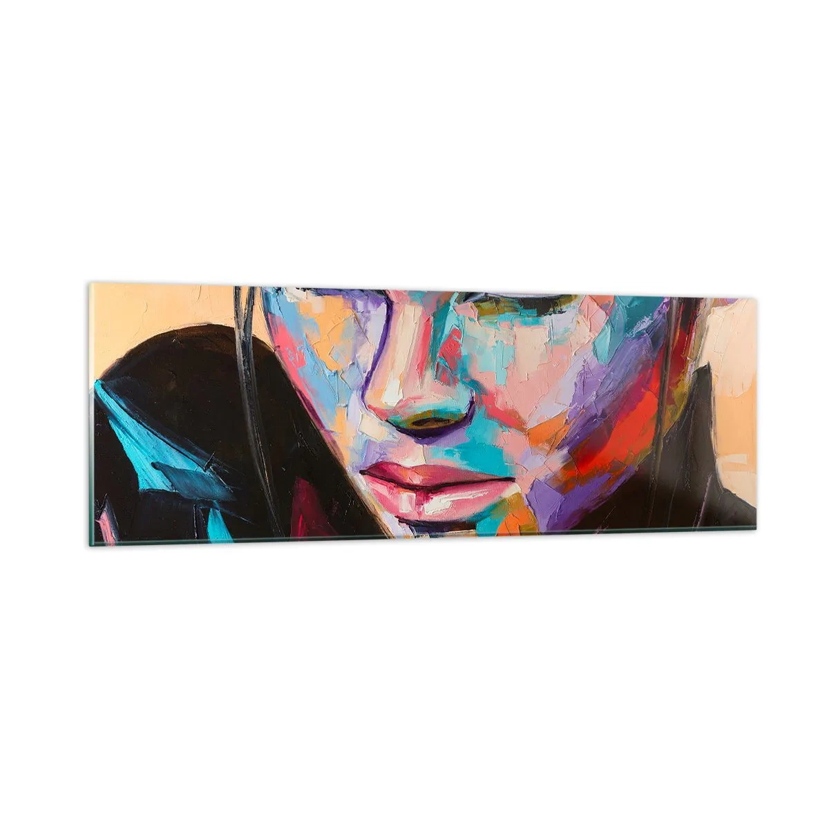 Impression sur verre - Image sur verre - Le coeur sauvageon - 90x30 cm