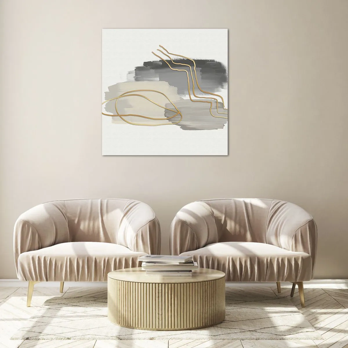 Impression sur verre - Image sur verre - Durée et mouvement - 50x50 cm