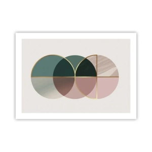 Affiche - Poster - Cercles après cercles - 70x50 cm