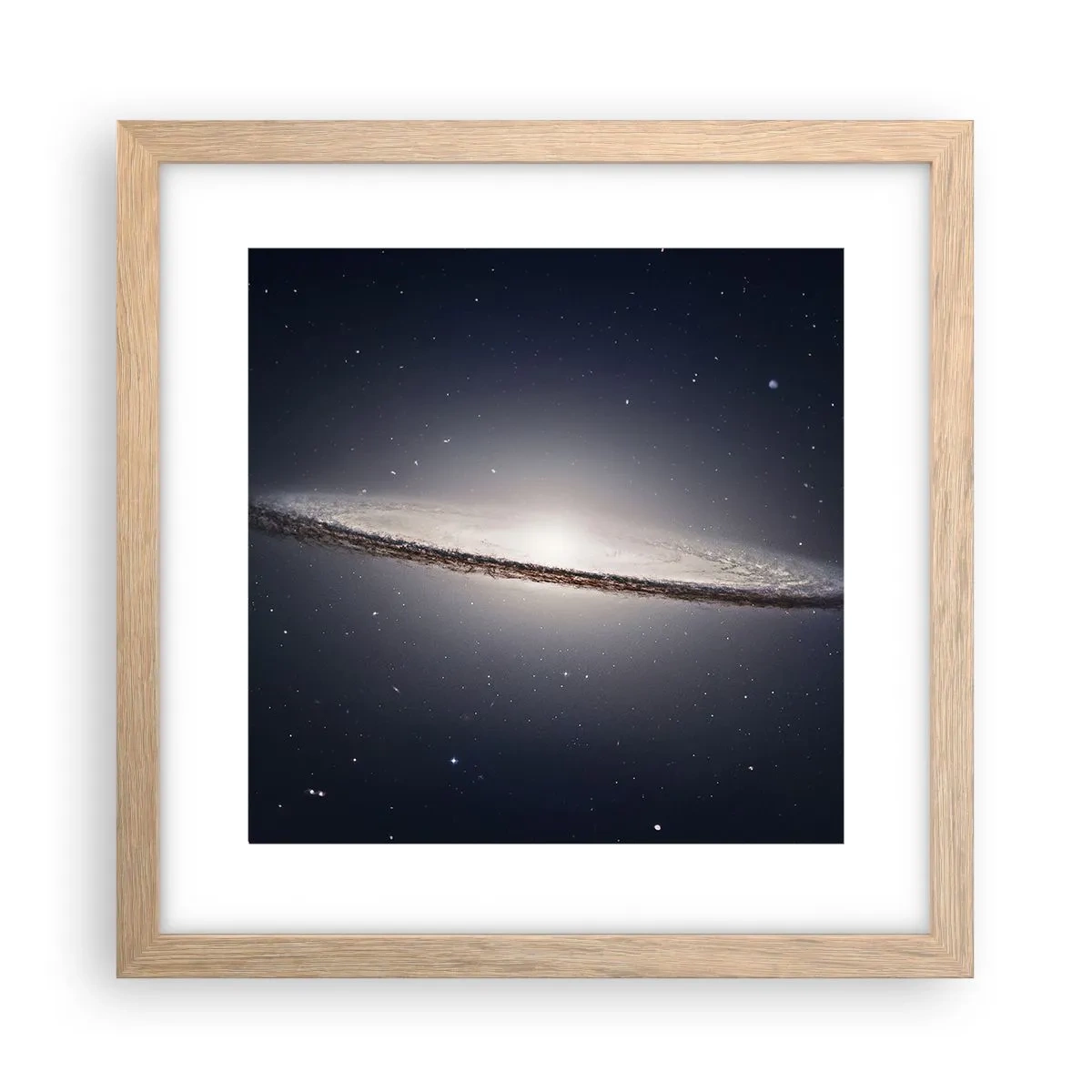 Affiche dans un chêne clair - Poster - Il y a bien longtemps, dans une galaxie très lointaine… - 30x30 cm