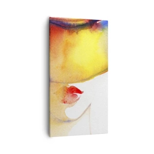 Impression sur toile - Image sur toile - Portrait d'une dame - 55x100 cm