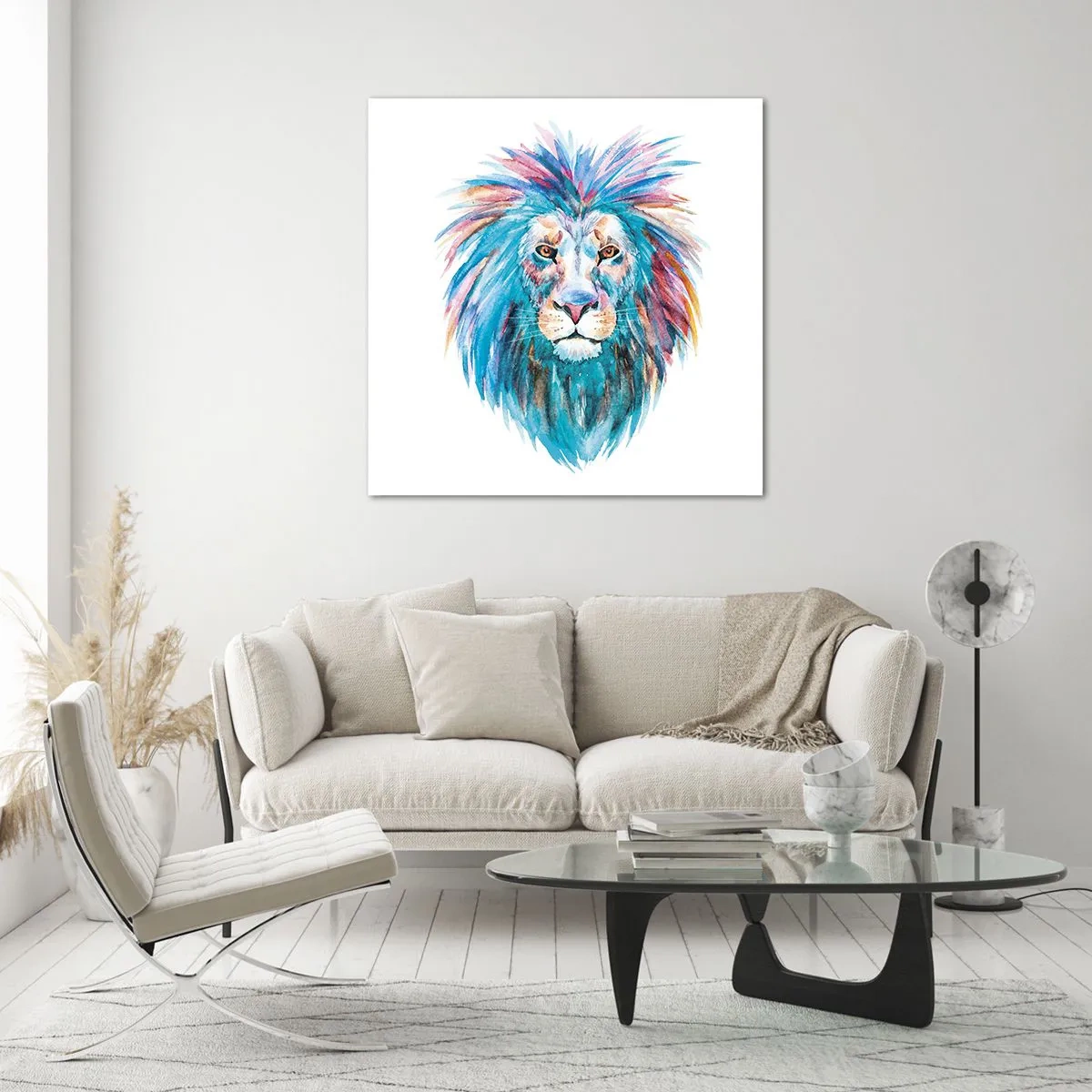 Impression sur verre - Image sur verre - Aura électrique - 50x50 cm