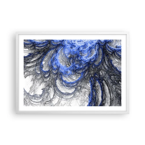 Affiche dans un cadre blanc - Poster - La naissance d'une vague - 70x50 cm