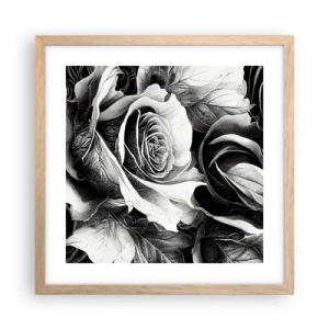 Affiche dans un chêne clair - Poster - Toujours une reine - 40x40 cm