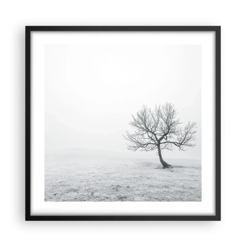 Affiche dans un cadre noir - Poster - Contre le néant - 50x50 cm