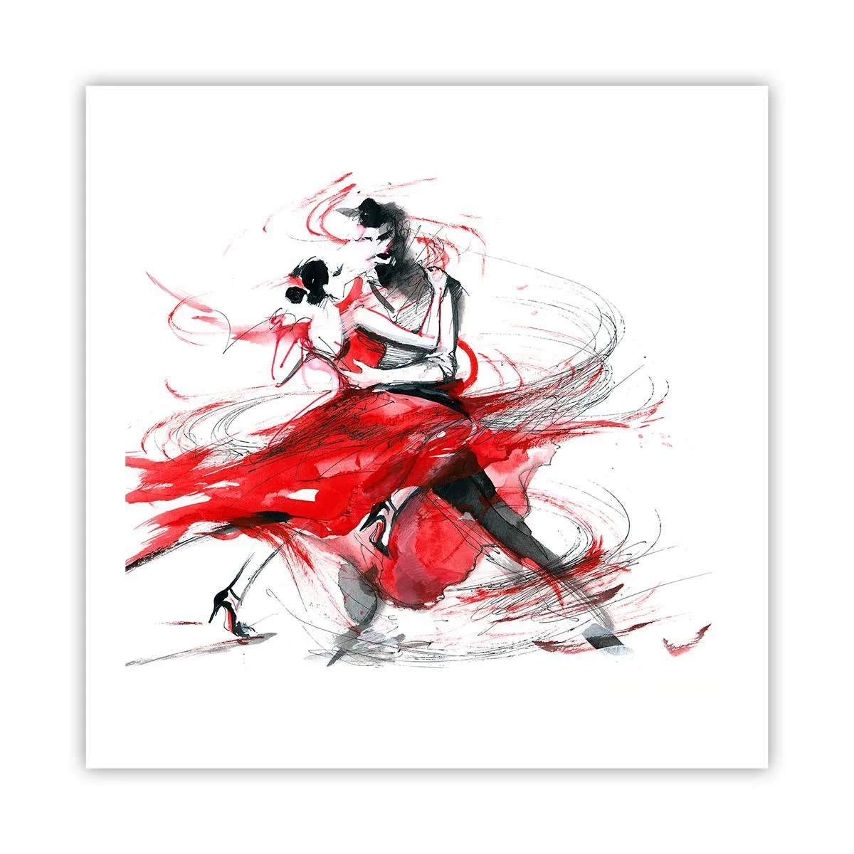 Affiche - Poster - Tango - le rythme de la passion - 60x60 cm