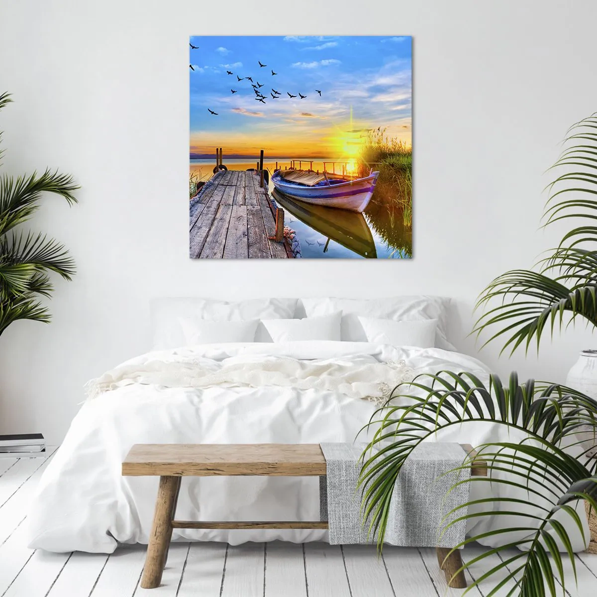 Impression sur toile - Image sur toile - Au revoir, à demain - 70x70 cm