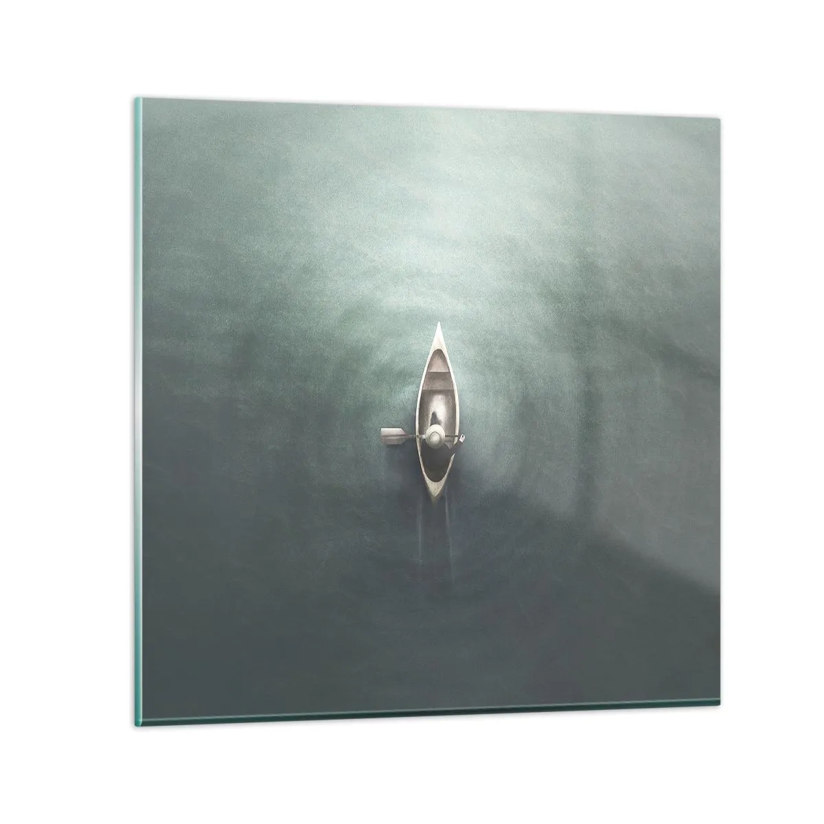 Impression sur verre - Image sur verre - À travers le lac de la lune - 60x60 cm