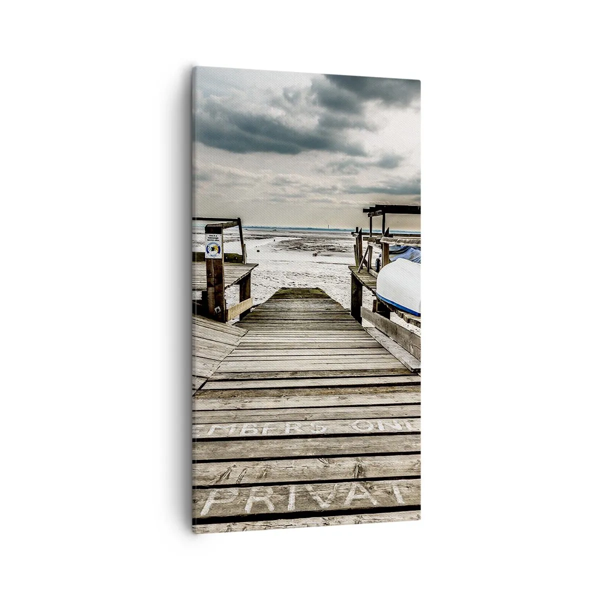 Impression sur toile - Image sur toile - Plage de minuit - 55x100 cm