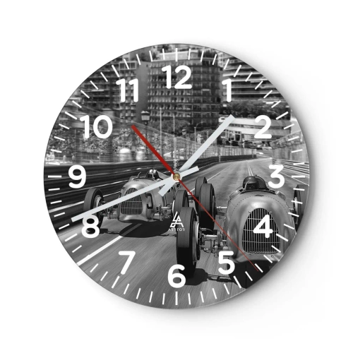 Horloge murale - Pendule murale - Il y a longtemps à Monté Carlo - 40x40 cm