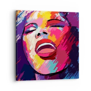Impression sur toile - Image sur toile - Chante toute ma vie - 30x30 cm