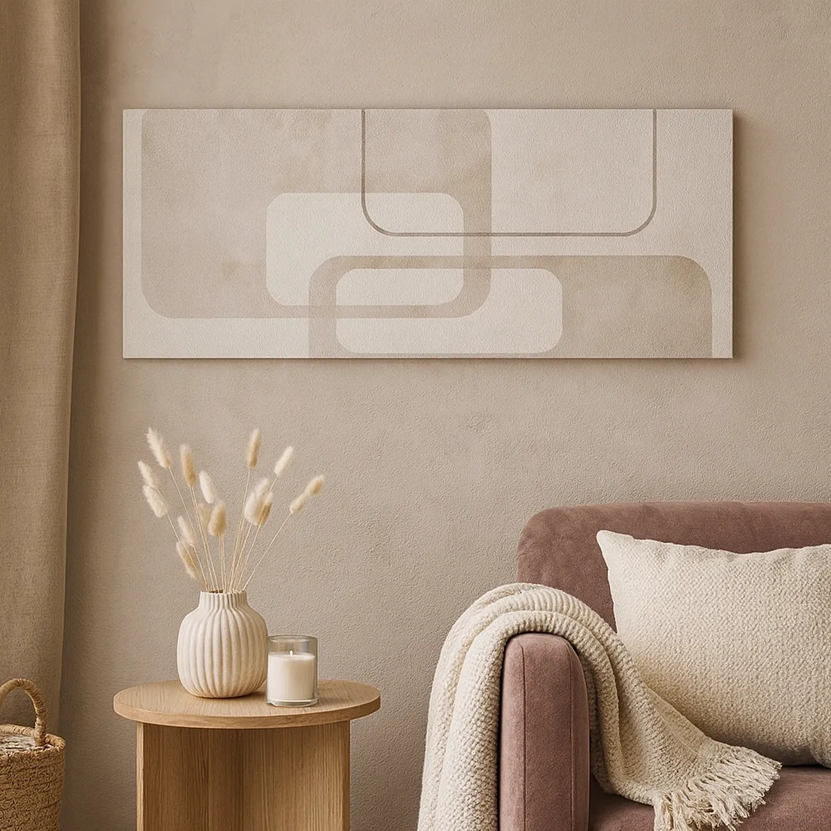 Impression sur toile - Image sur toile - Fugue géométrique - 30x30 cm