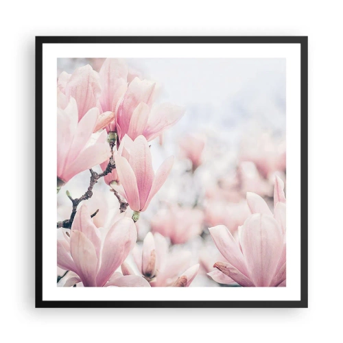 Affiche dans un cadre noir - Poster - Idéal de la subtilité - 60x60 cm