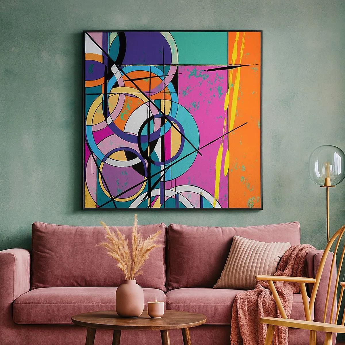 Impression sur toile - Image sur toile - Roues sur roues - 30x30 cm