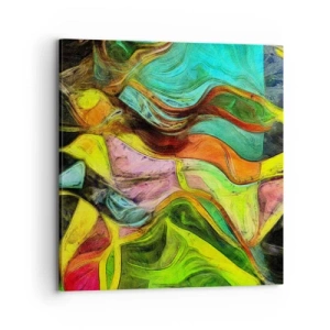 Impression sur toile - Image sur toile - Le mouvement c'est la vie - 70x70 cm