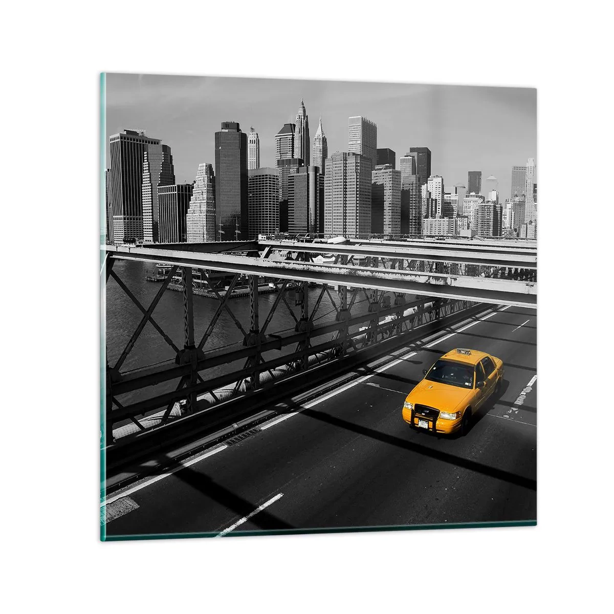 Impression sur verre - Image sur verre - Couleur de la grande ville - 70x70 cm