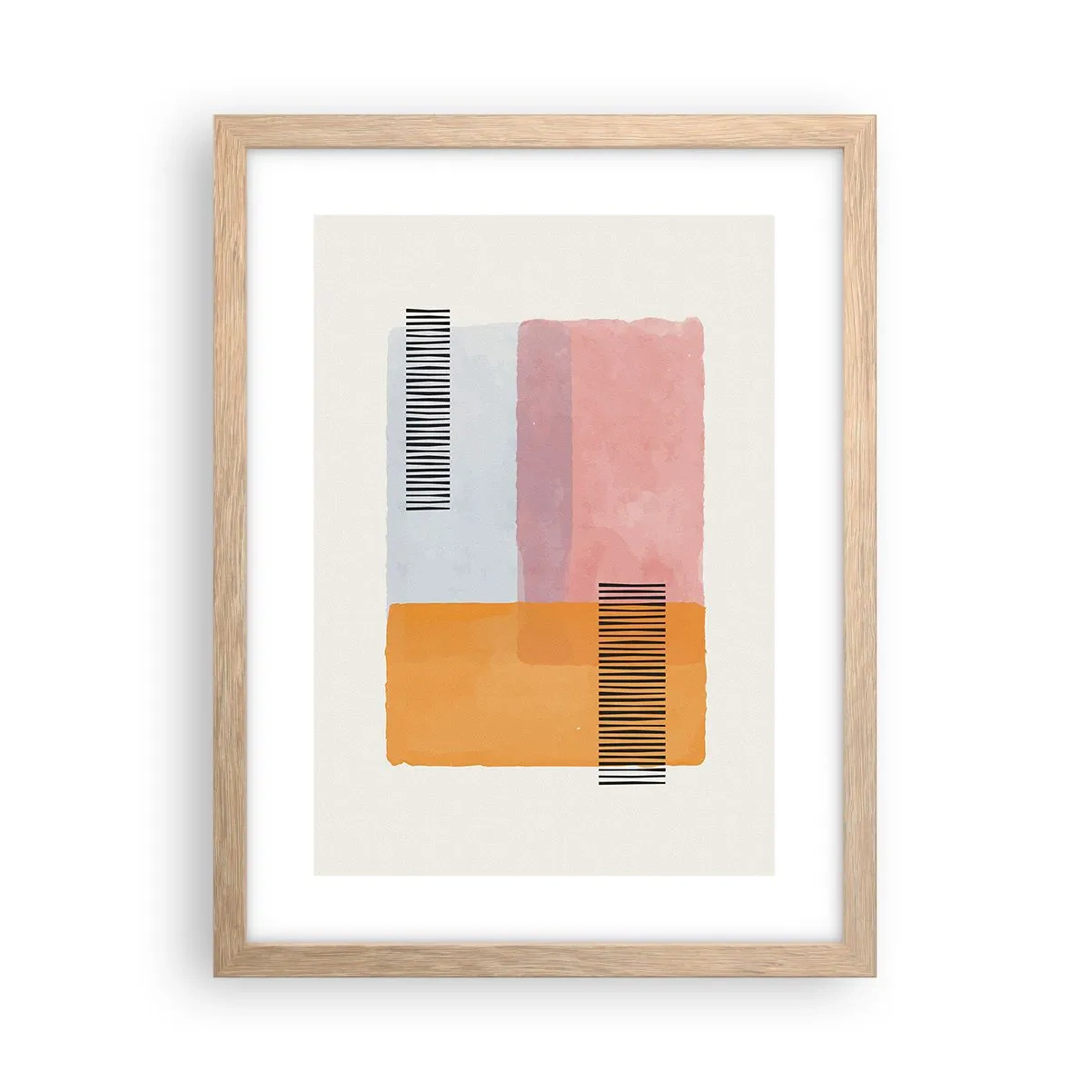 Affiche dans un chêne clair - Poster - D'un coin à l'autre - 30x40 cm