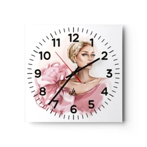 Horloge murale - Pendule murale - Comme peinte... - 40x40 cm