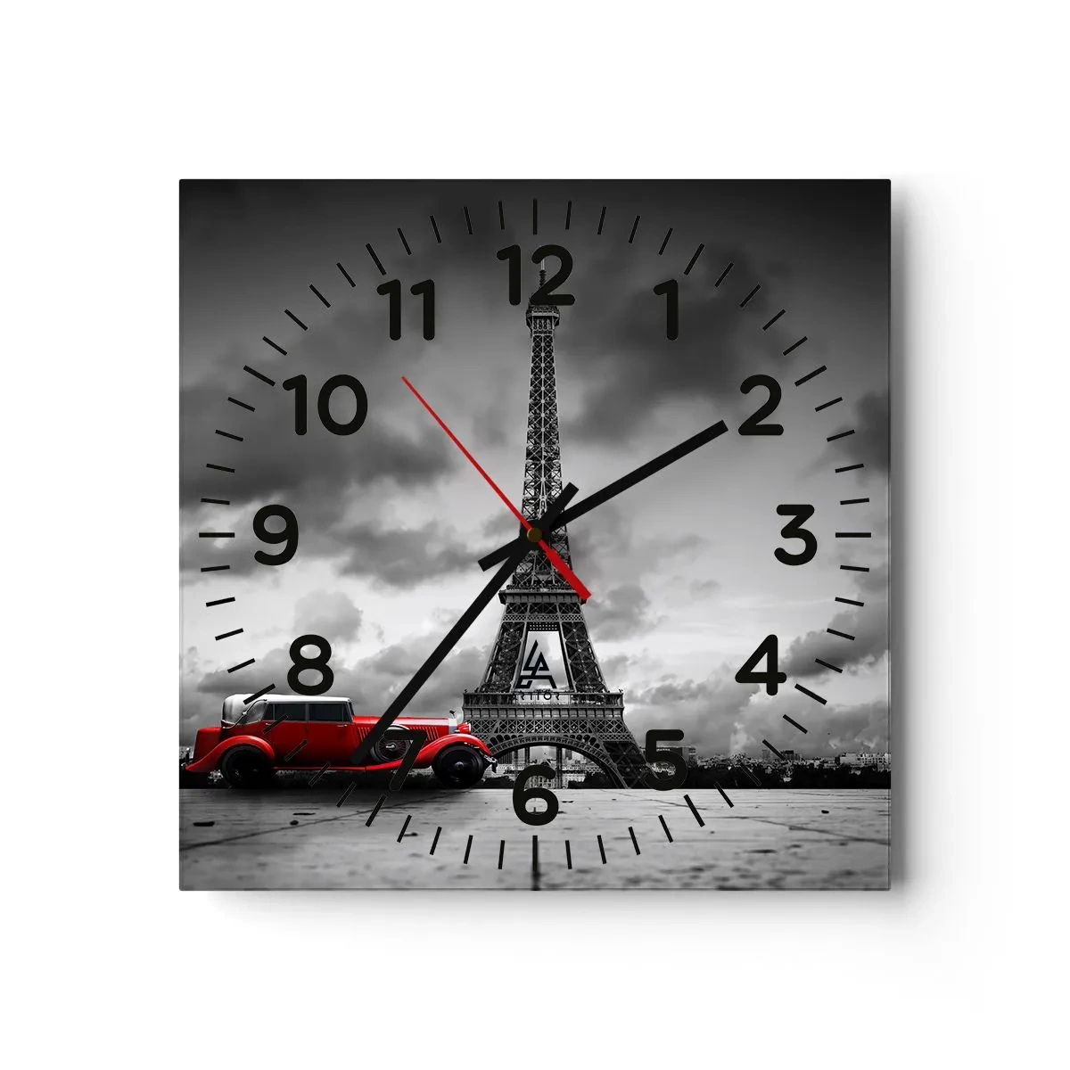 Horloge murale - Pendule murale - Il n'y a pas si longtemps à Paris - 30x30 cm