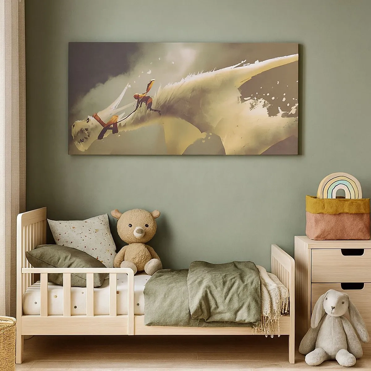 Impression sur toile - Image sur toile - Le monde à la rescousse - 100x40 cm