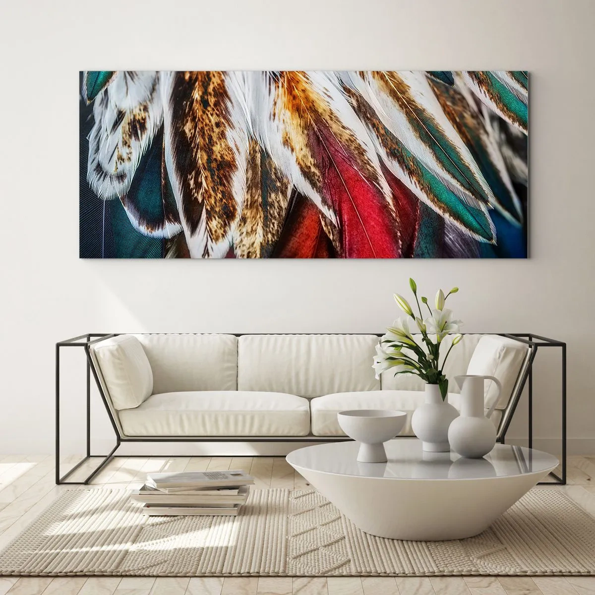 Impression sur verre - Image sur verre - Secrets de vol - 100x40 cm