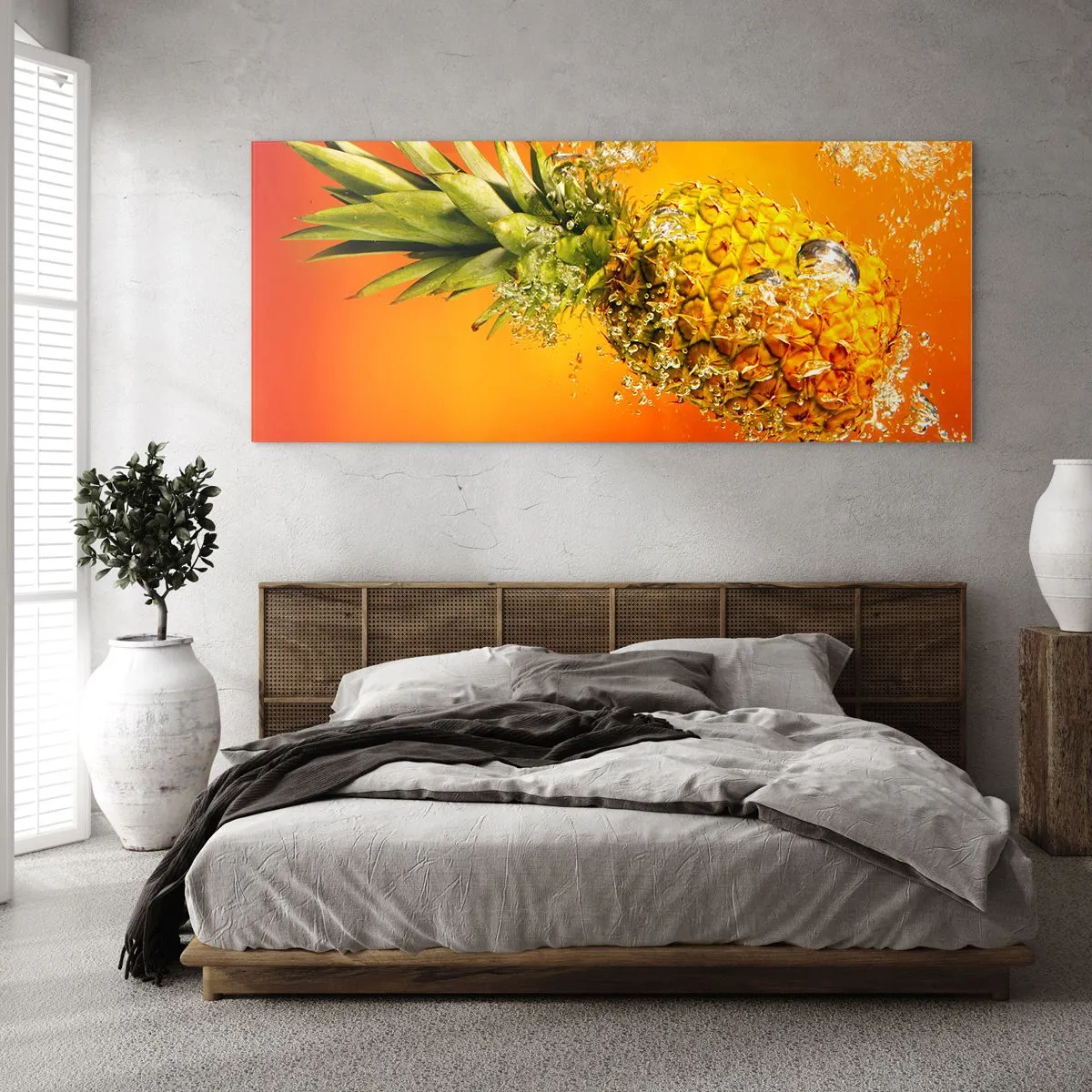 Impression sur verre - Image sur verre - Fraîcheur juteuse tropicale - 100x40 cm