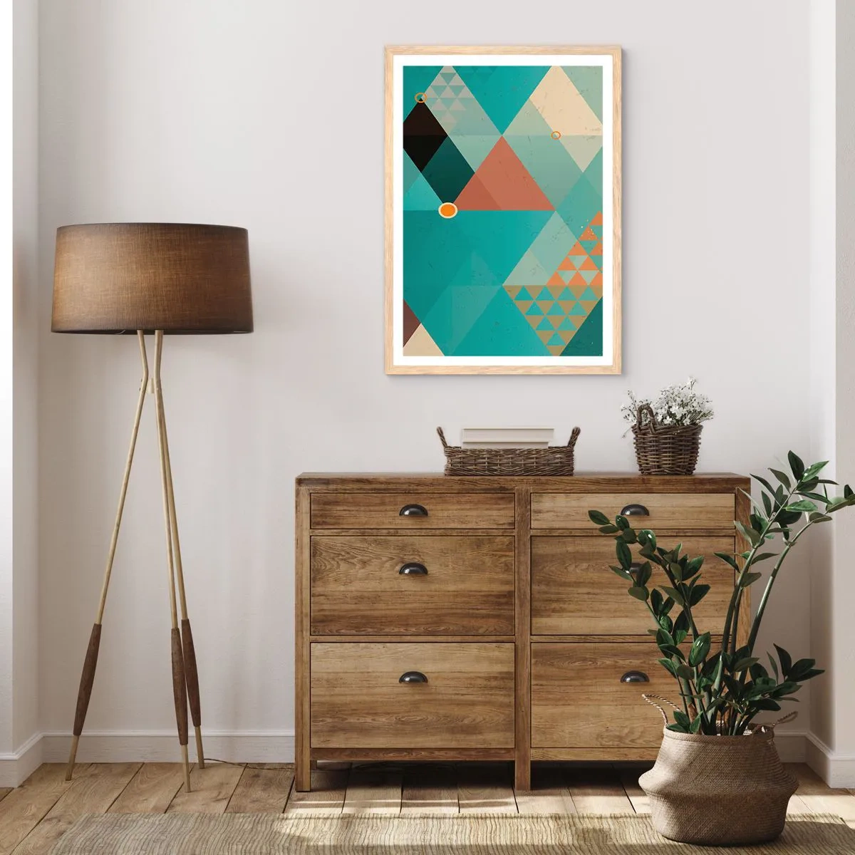 Affiche dans un chêne clair - Poster - Unité de la multiplicité, multiplicité de l'unité - 61x91 cm