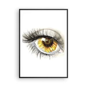 Affiche dans un cadre noir - Poster - Un look aussi chaud que l'été - 70x100 cm