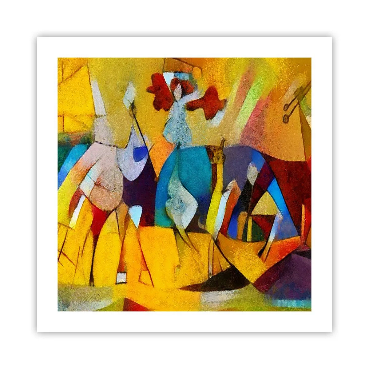 Affiche - Poster - Soleil - vie - joie - 50x50 cm