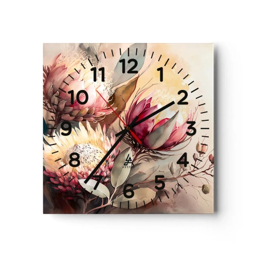 Horloge murale - Pendule murale - De profil et de face - 40x40 cm