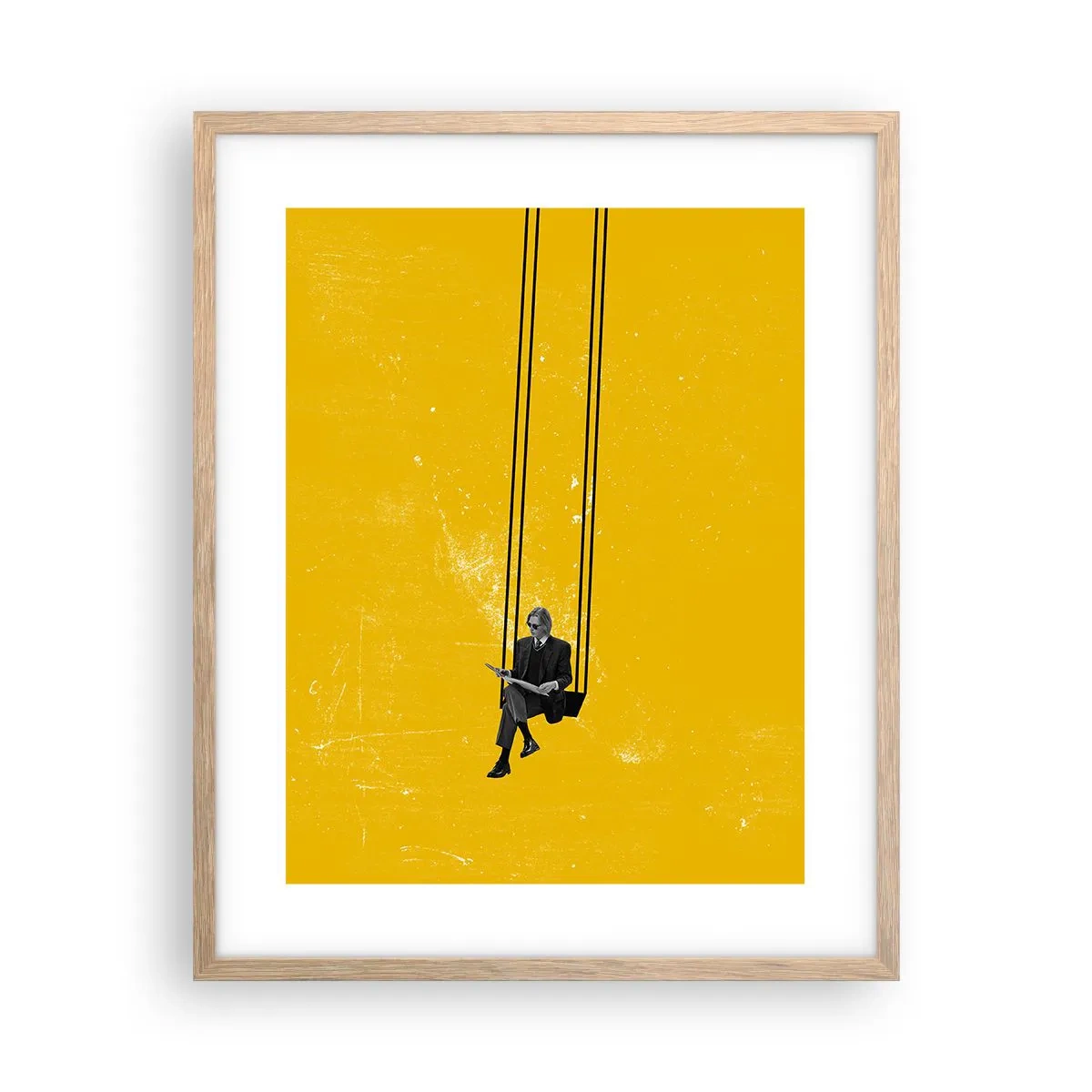 Affiche dans un chêne clair - Poster - Un jour comme tous les jours - 40x50 cm