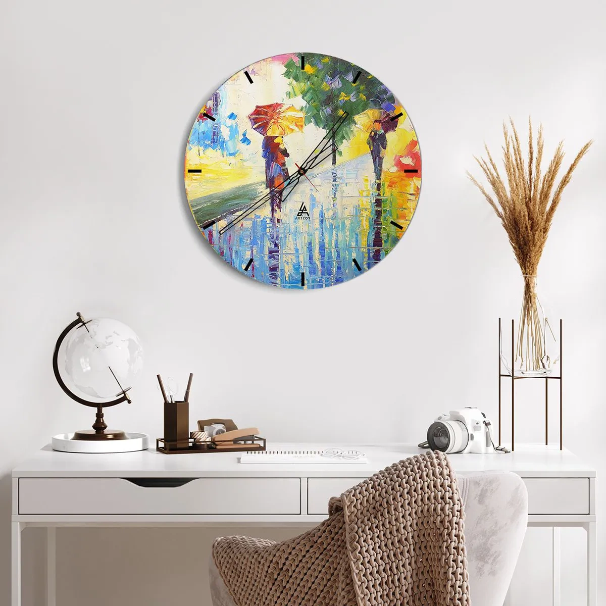 Horloge murale - Pendule murale - Et tout est clair - 40x40 cm