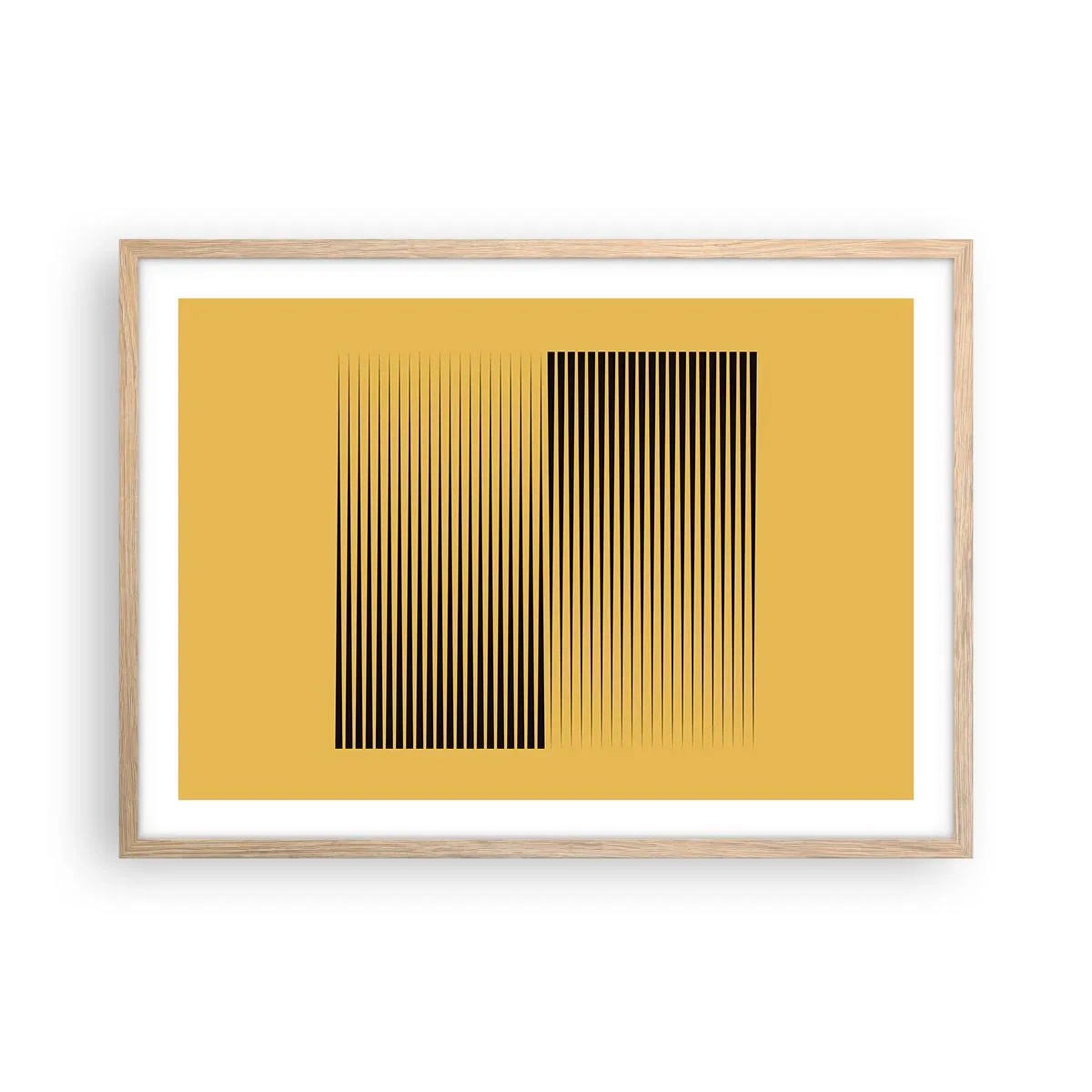 Affiche dans un chêne clair - Poster - Cadre opposé - 70x50 cm