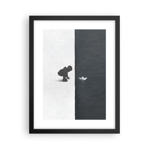 Affiche dans un cadre noir - Poster - Grande expédition - 30x40 cm