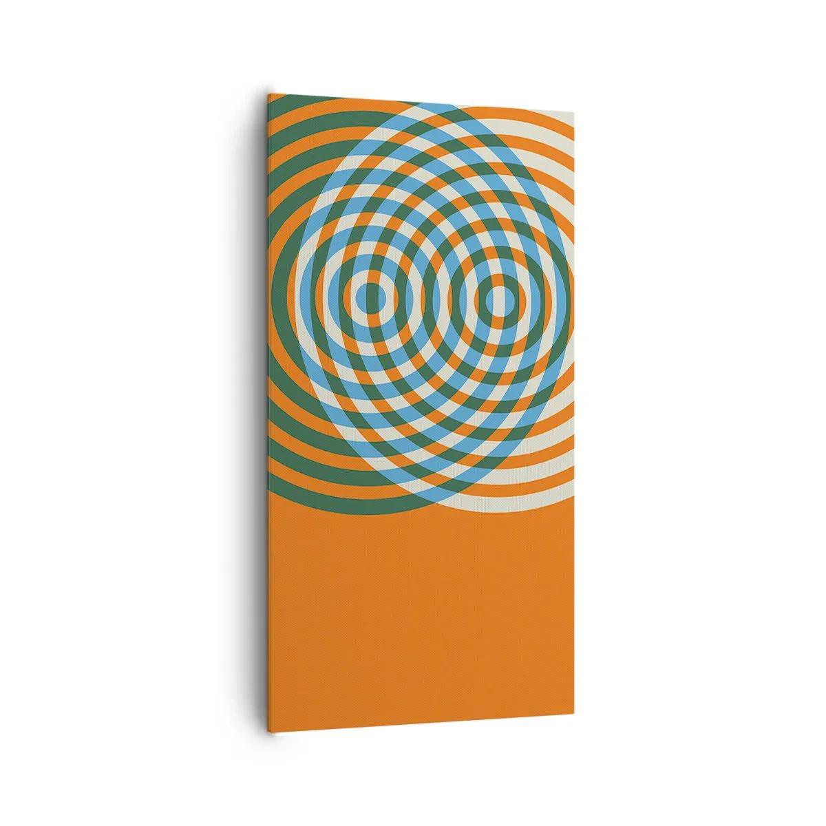 Impression sur toile - Image sur toile - Variation circulaire abstraite - 65x120 cm