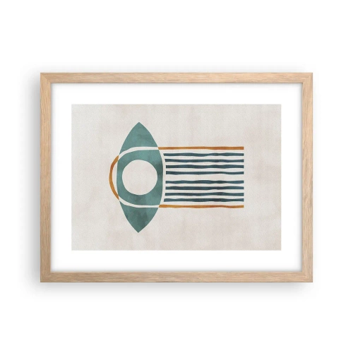 Affiche dans un chêne clair - Poster - Signes et rituels - 40x30 cm