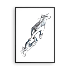 Affiche dans un cadre noir - Poster - Un bon geste - 70x100 cm