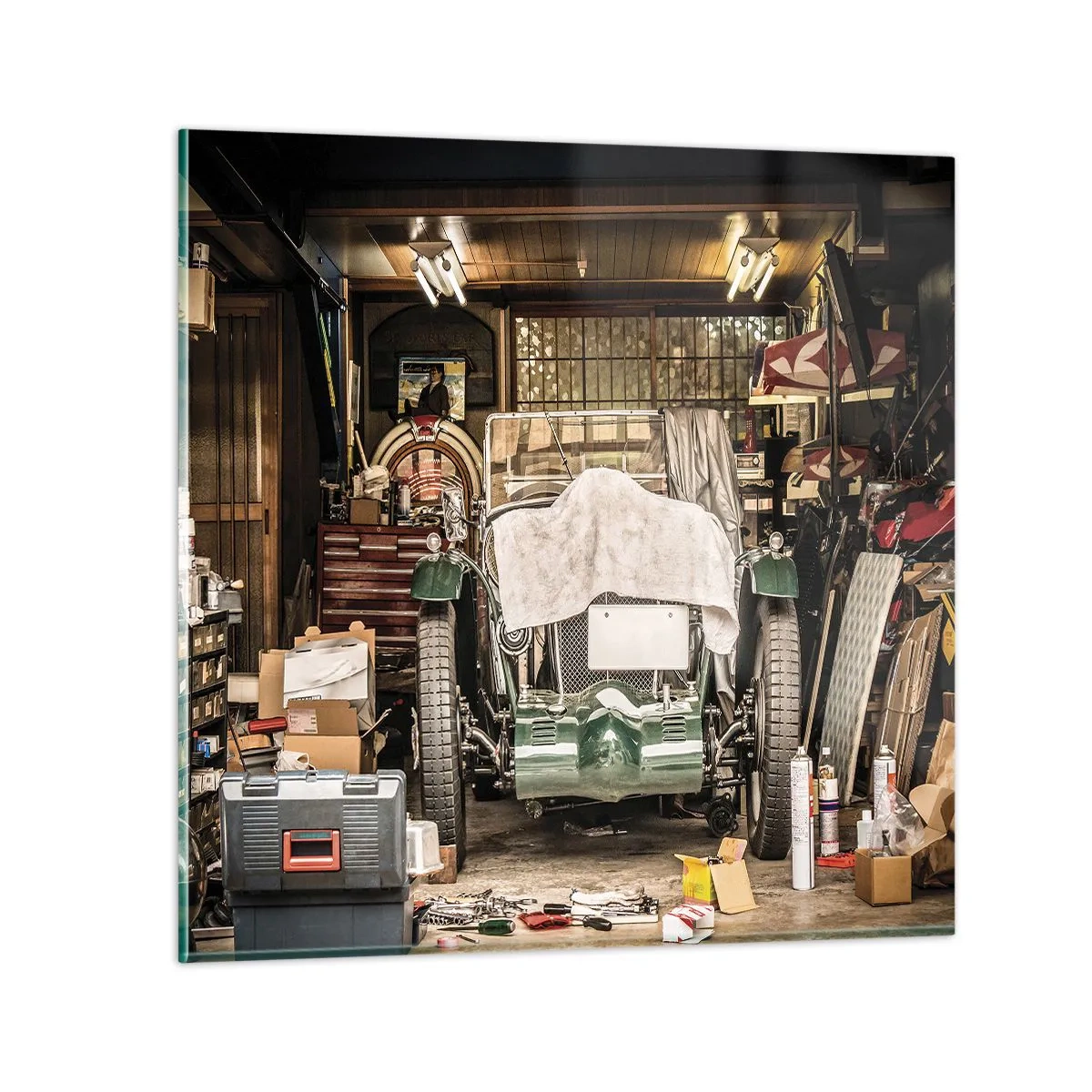 Impression sur verre - Image sur verre - Retour vers le passé - 60x60 cm