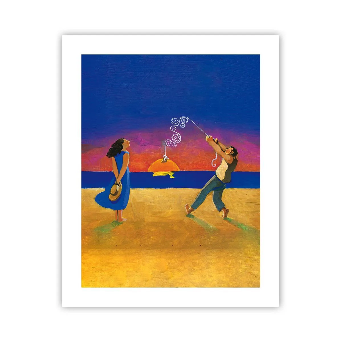 Affiche - Poster - Plus qu'une étoile dans le ciel - 40x50 cm