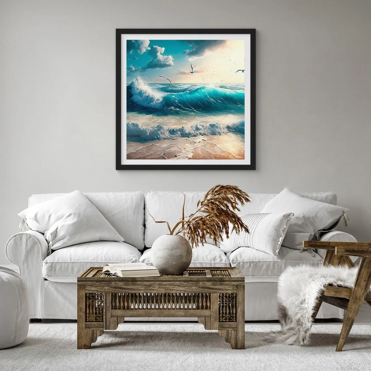 Affiche dans un cadre noir - Poster - Ça bourdonne seulement pour toi - 30x30 cm