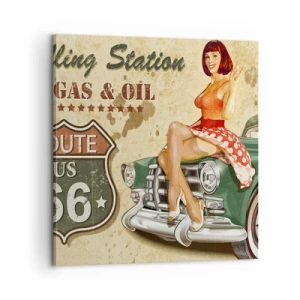 Impression sur toile - Image sur toile - Les superbes années 40. - 60x60 cm